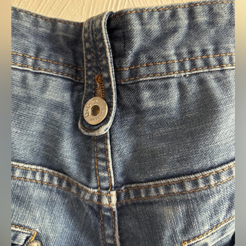 Dolce & Gabbana Magic "Man" Medium Blue Straight-Leg Jeans Sz 31 - Picture 11 of 11
